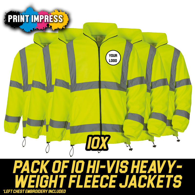 10 Hi-Vis Heavyweight Fleece Jackets