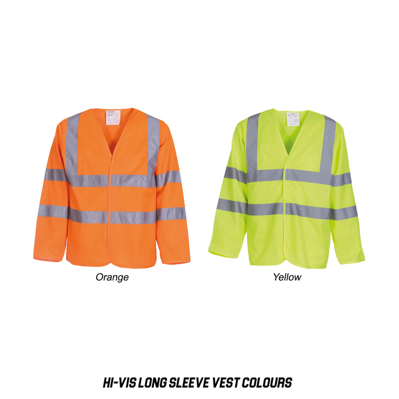 10 Hi-Vis Long Sleeve Vests