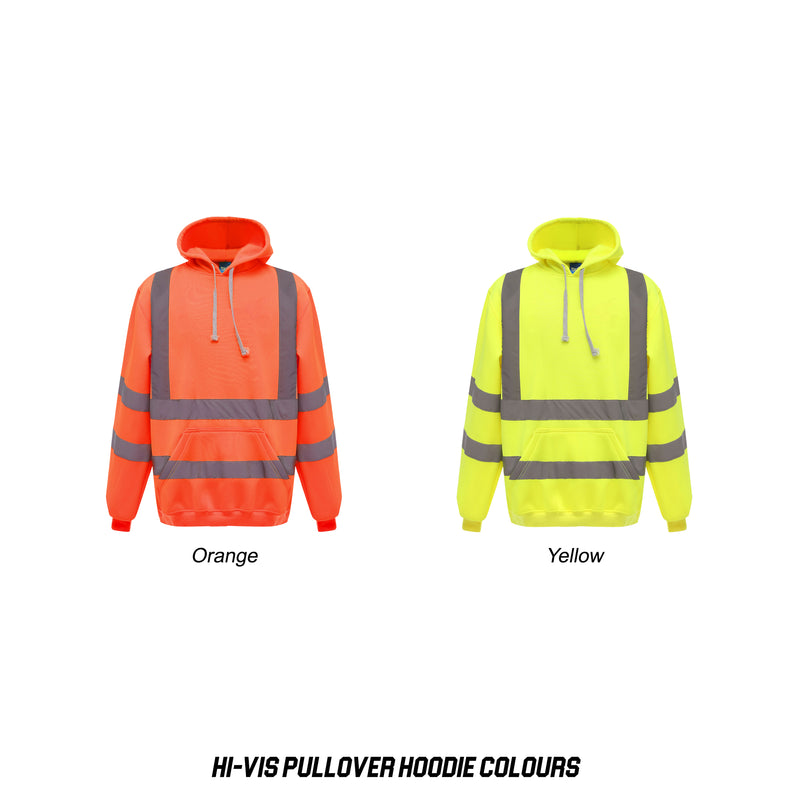 10 Hi-Vis Pullover Hoodies