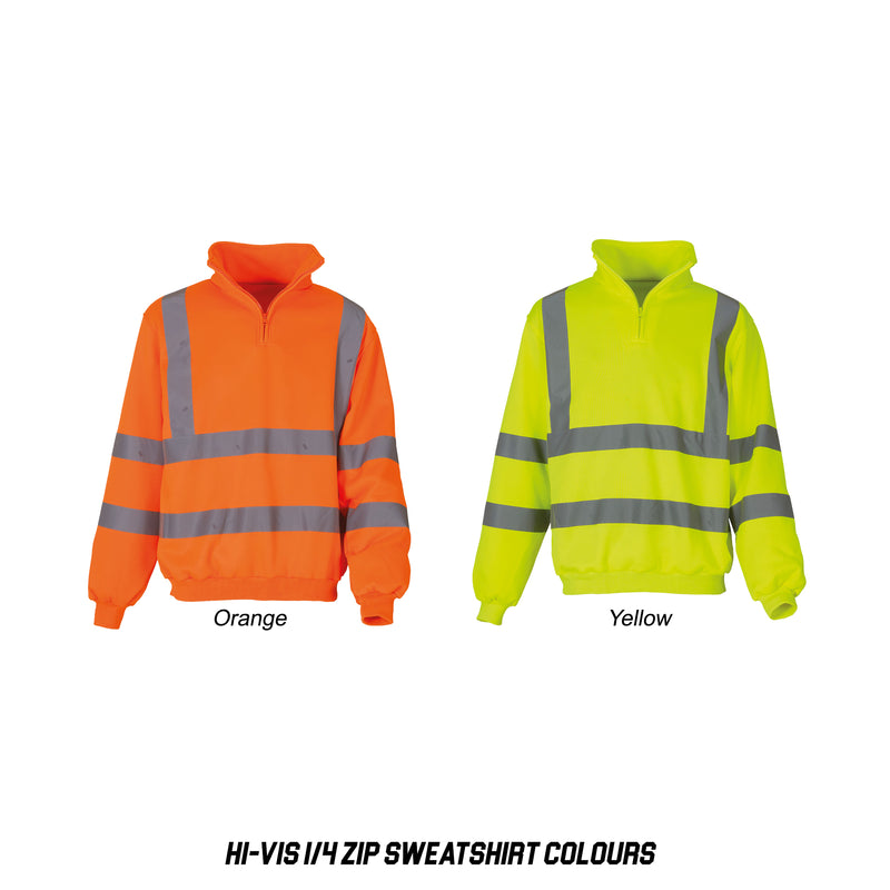 Hi-Vis 1/4 Zip Sweatshirt