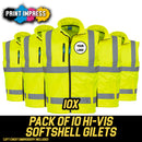 Hi-Vis Softshell Gilet