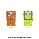 10 Hi-Vis Top Cool Open Mesh Vests