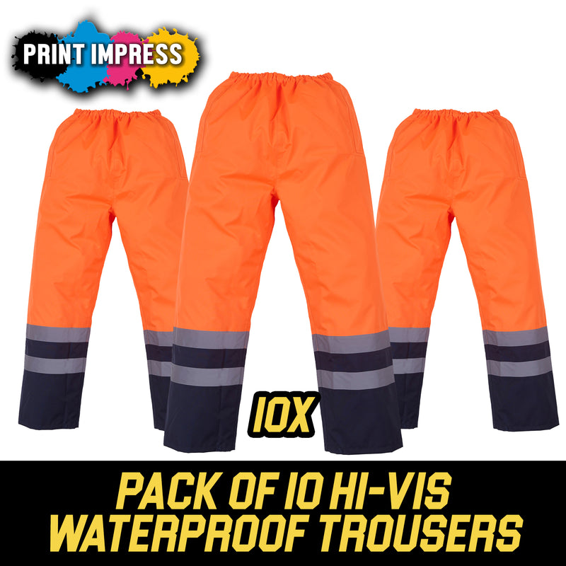 10 Hi-Vis Waterproof Trousers